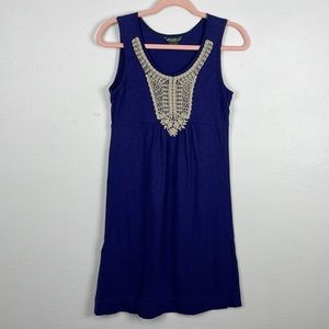 Eddie Bauer Blue Sleeveless Dress Side PXS